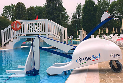 Elevador para piscina portátil: Este elevador portátil es versátil y fácil de usar. Ideal para piscinas y spas