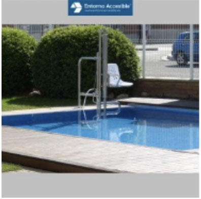 grúa para piscina y