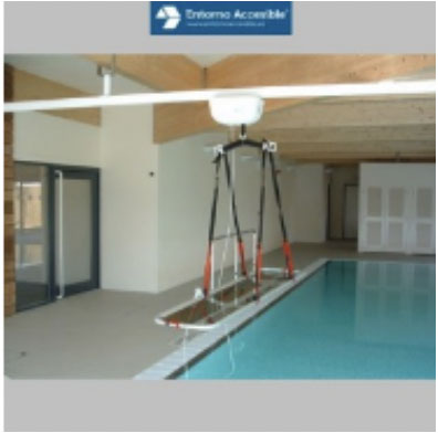 grúa para piscina de interiores