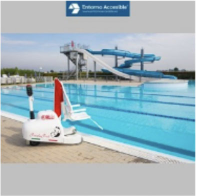 grúa para piscina grande