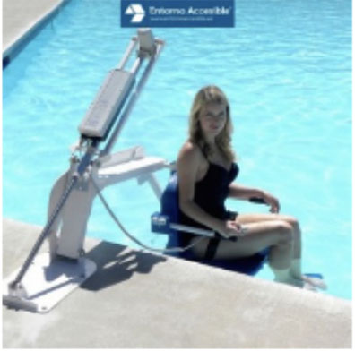 grúa de piscina pequeña